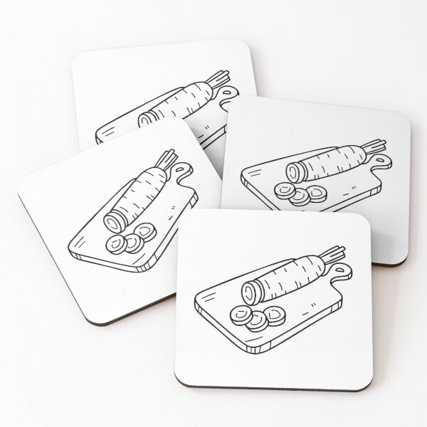 Item preview, A Chopped Carrot on a Cutting Board designed and sold by rasagamastore.