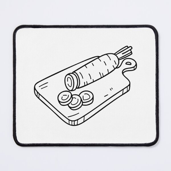 Item preview, A Chopped Carrot on a Cutting Board designed and sold by rasagamastore.