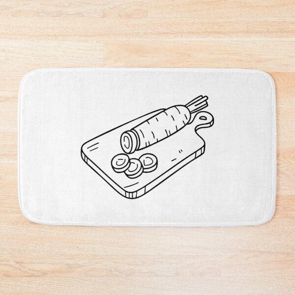 Item preview, A Chopped Carrot on a Cutting Board designed and sold by rasagamastore.