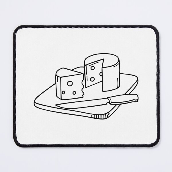 Item preview, Cheese on a Board with a Small Knife designed and sold by rasagamastore.