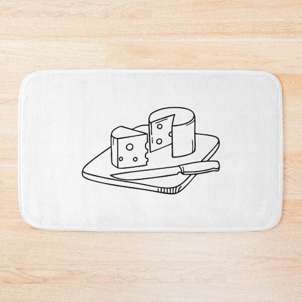 Item preview, Cheese on a Board with a Small Knife designed and sold by rasagamastore.
