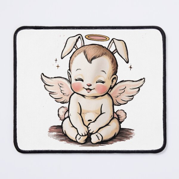 Item preview, Elegance Inspired by Simplicity: Bunny Cherub Angel Classic T-Shirt" designed and sold by belalorapy.