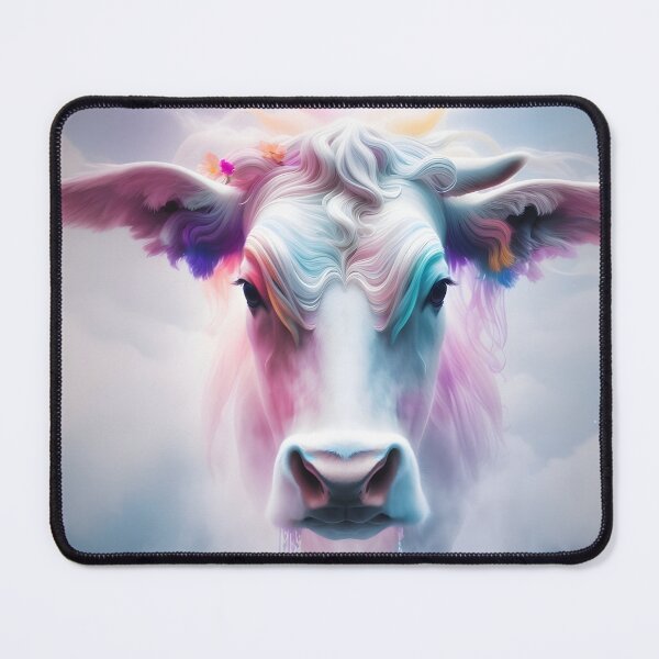 Item preview, Dreamy Rainbow Cow Art - Abstract Pastel Design by LaLi Designs designed and sold by LaLi-Designs.