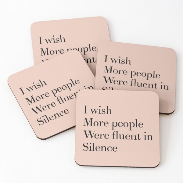 Item preview, humor slogan, power of silence, wise quote  designed and sold by MarJul.
