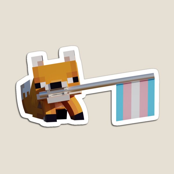 Item preview, Trans Flag Fox designed and sold by Lena's Proud :).