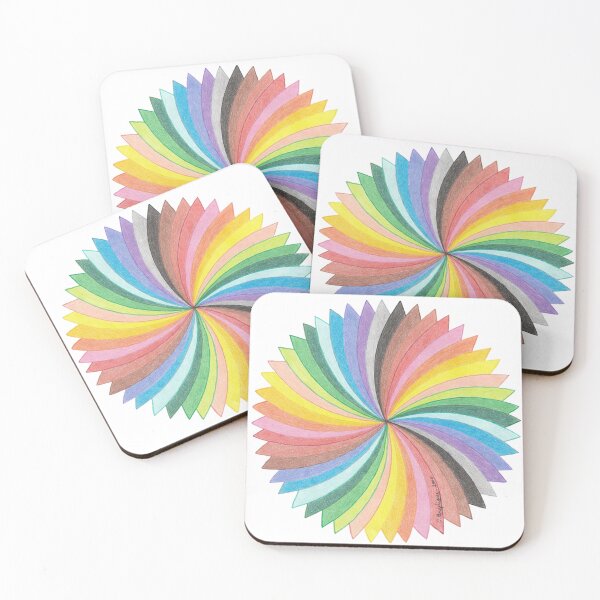 Item preview, multicolored rosette - flower rosette - mandala rosette designed and sold by nounouangelique.