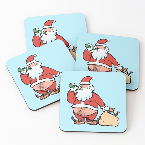 Item preview,  Sleezy Santa Claus Drinking a Beer designed and sold by SilentWill94.