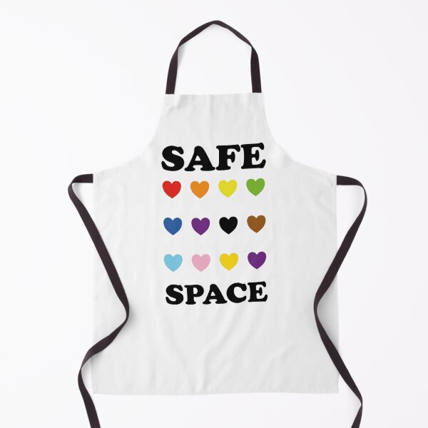 Item preview, LGBTQ SAFE SPACE inclusive pride colors hearts designed and sold by Inspirationmotivation.