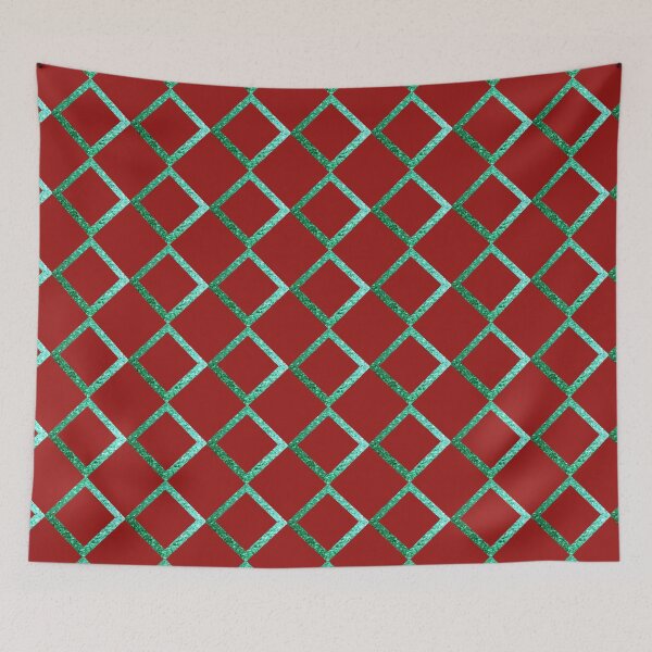 Item preview, Red Green Glitter Diamonds designed and sold by Victoria Rose.