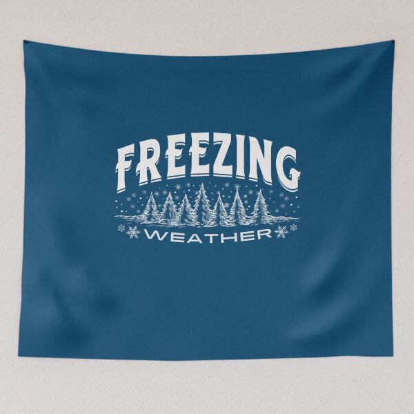 Item preview, FREEZING WEATHER HELLO WINTER COLD SEASON CHRISTMAS TREES designed and sold by NiibDesigns.