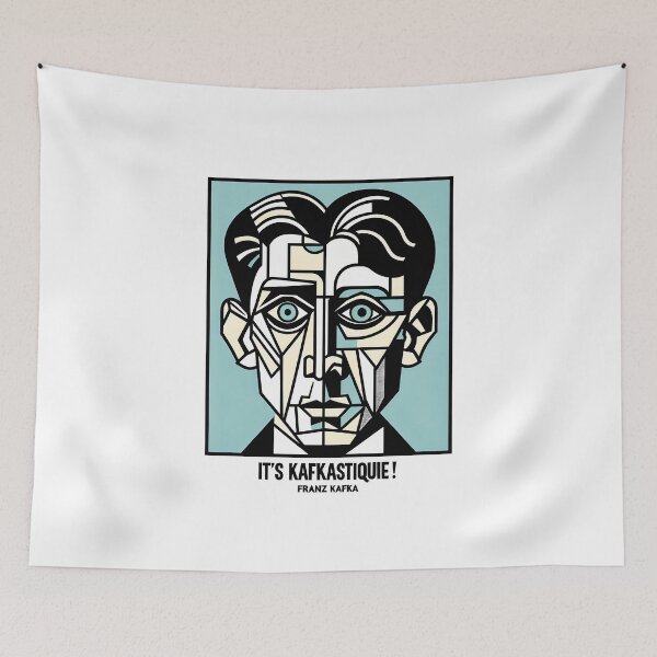 Item preview, Franz Kafka as Contemporary Cubism Art  designed and sold by OzzFrequency.