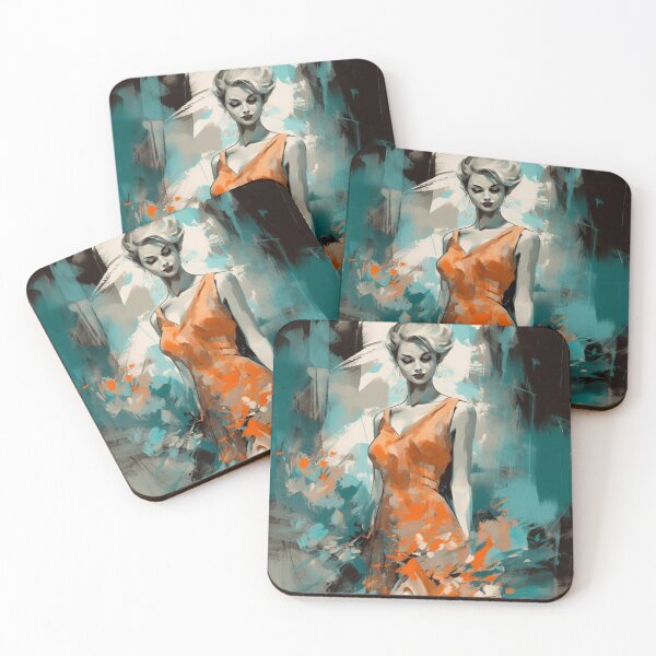 Item preview, Woman portrait painting designed and sold by MadSharkWear.