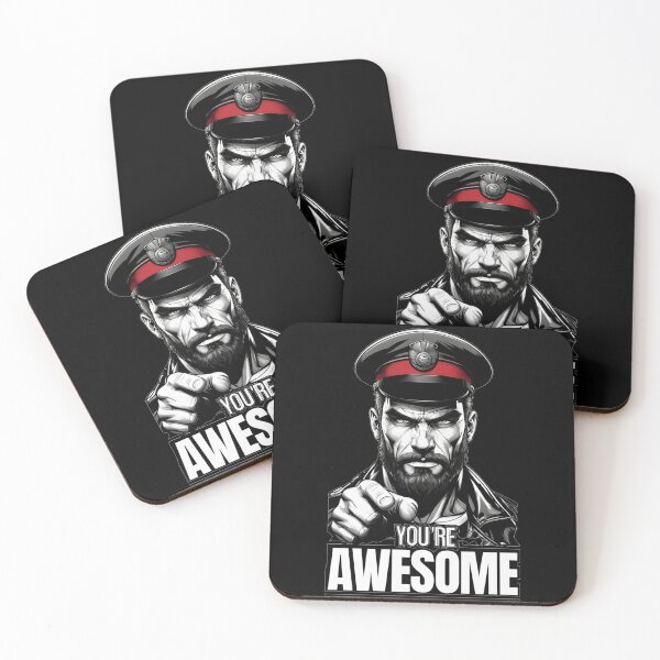 Artikelvorschau, Gay Leather Military Daddy Leder Tolles Pride Grafikdesign entworfen und verkauft von ItsAKinkThing.
