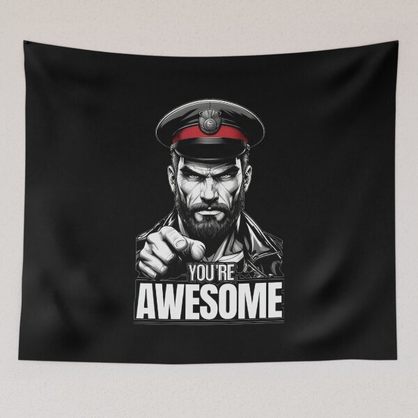 Item preview, Gay Leather Military Daddy Leder Awesome Pride Graphic Design designed and sold by ItsAKinkThing.