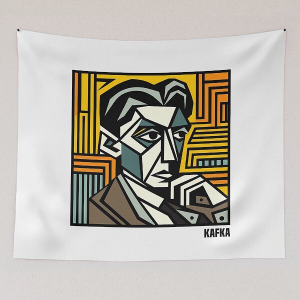 Item preview, Franz Kafka as Contemporary Cubism Art  designed and sold by OzzFrequency.