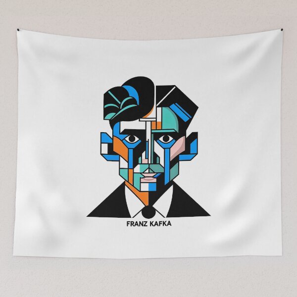 Item preview, Franz Kafka as Contemporary Cubism Art  designed and sold by OzzFrequency.