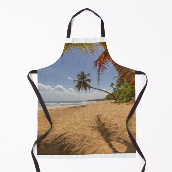 Item preview, Golden sands stretch along a tranquil beach, framed by lush palm trees that sway gently in the breeze designed and sold by EyezWatchin.