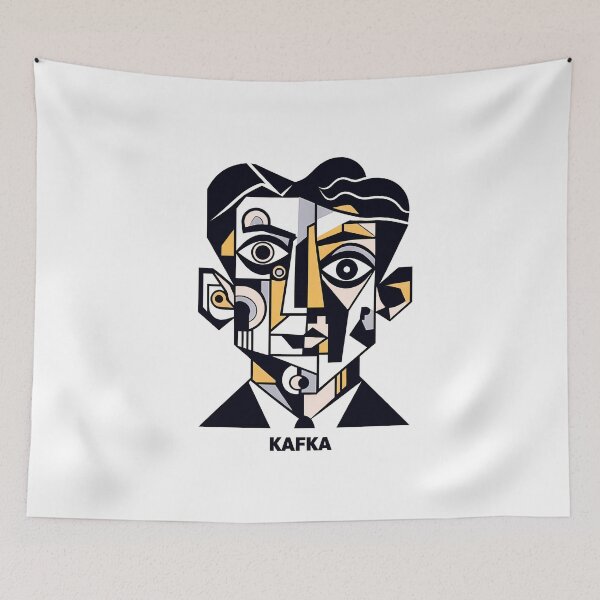 Item preview, Franz Kafka as Contemporary Cubism Art  designed and sold by OzzFrequency.