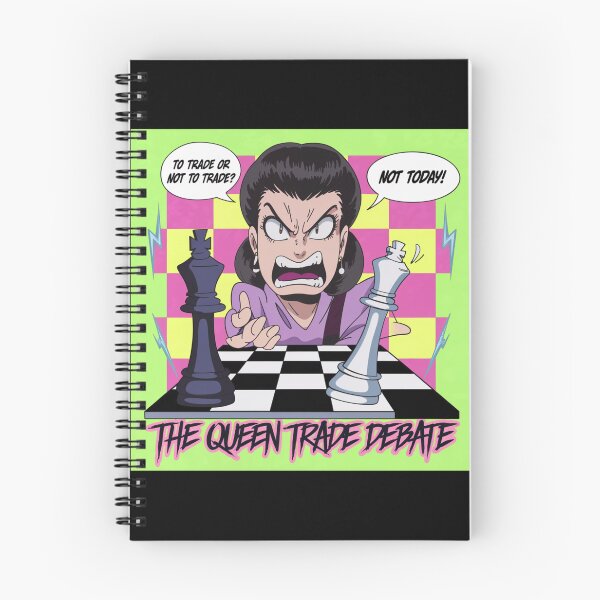 Item preview, Chess Pieces Game - The Queen Trade Debate - 90s Chess Humour  designed and sold by stickercuffs.