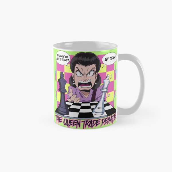 Item preview, Chess Pieces Game - The Queen Trade Debate - 90s Chess Humour  designed and sold by stickercuffs.