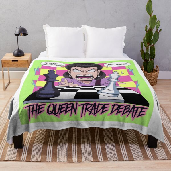 Item preview, Chess Pieces Game - The Queen Trade Debate - 90s Chess Humour  designed and sold by stickercuffs.