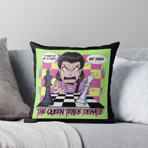 Item preview, Chess Pieces Game - The Queen Trade Debate - 90s Chess Humour  designed and sold by stickercuffs.