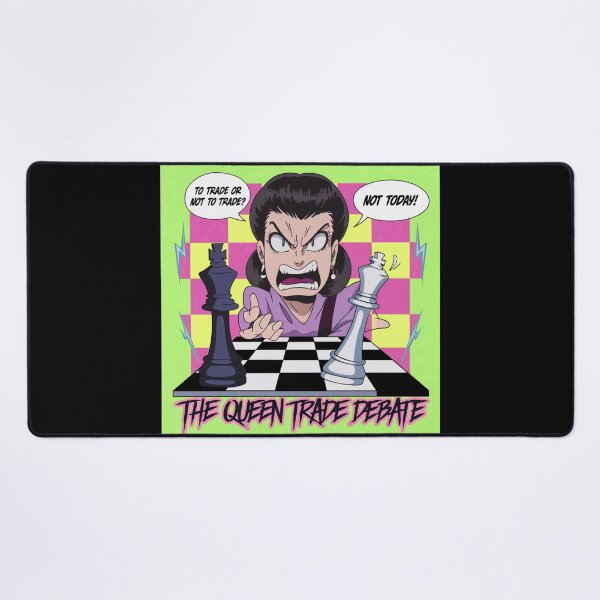 Item preview, Chess Pieces Game - The Queen Trade Debate - 90s Chess Humour  designed and sold by stickercuffs.