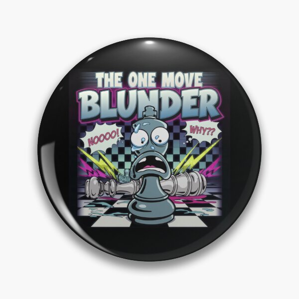 Item preview, Chess Pieces Game - The One Move Blunder - 90s Chess Frustration designed and sold by stickercuffs.