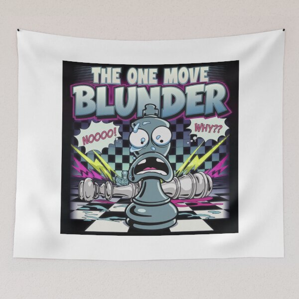 Item preview, Chess Pieces Game - The One Move Blunder - 90s Chess Frustration designed and sold by stickercuffs.