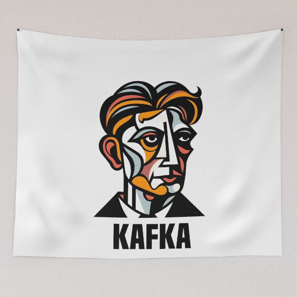 Item preview, Franz Kafka as Contemporary Cubism Art  designed and sold by OzzFrequency.