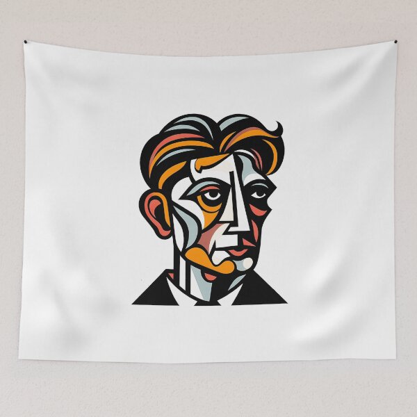 Item preview, Franz Kafka as Contemporary Cubism Art  designed and sold by OzzFrequency.