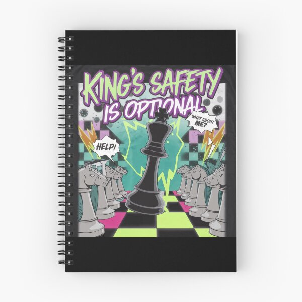 Item preview, Chess Pieces Game - King’s Safety is Optional - 90s Chess Chaos designed and sold by stickercuffs.