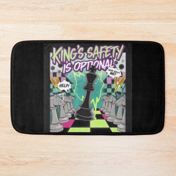 Item preview, Chess Pieces Game - King’s Safety is Optional - 90s Chess Chaos designed and sold by stickercuffs.