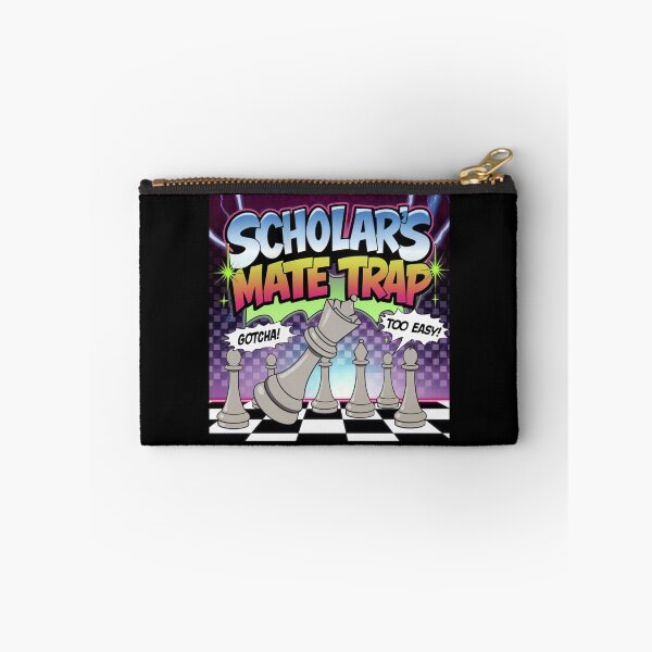 Item preview, Chess Pieces Game - The Scholar’s Mate Trap - 90s Chess Humour designed and sold by stickercuffs.