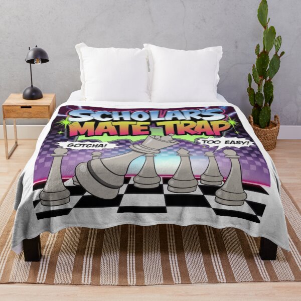 Item preview, Chess Pieces Game - The Scholar’s Mate Trap - 90s Chess Humour designed and sold by stickercuffs.