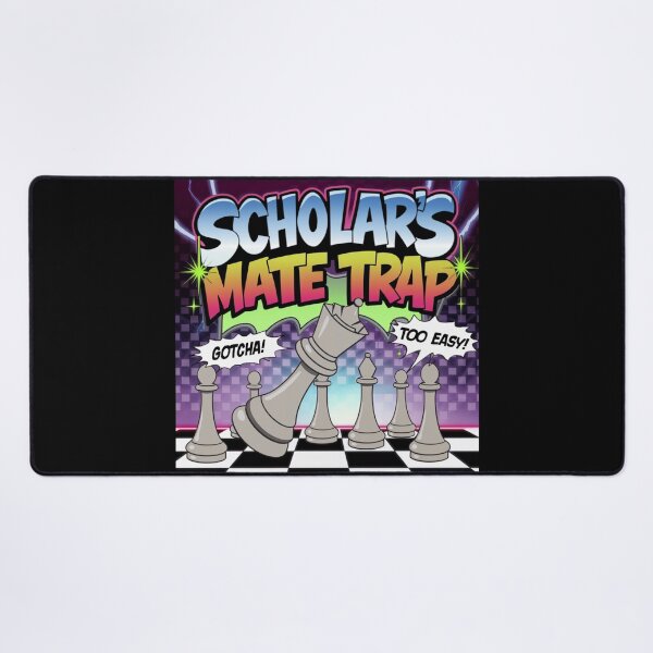 Item preview, Chess Pieces Game - The Scholar’s Mate Trap - 90s Chess Humour designed and sold by stickercuffs.
