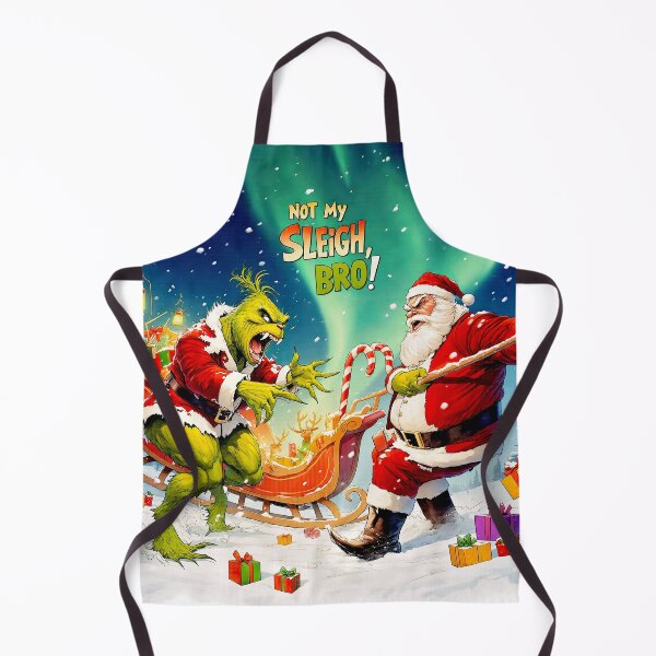 Item preview, Not my sleigh, bro! Grinch vs Santa designed and sold by 2gather1ness.
