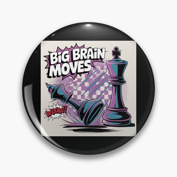 Item preview, Chess Pieces Game - Big Brain Moves - 90s Queen Sacrifice Chess  designed and sold by stickercuffs.