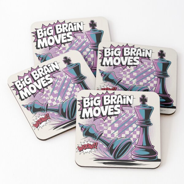 Item preview, Chess Pieces Game - Big Brain Moves - 90s Queen Sacrifice Chess  designed and sold by stickercuffs.