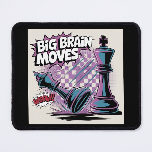 Item preview, Chess Pieces Game - Big Brain Moves - 90s Queen Sacrifice Chess  designed and sold by stickercuffs.