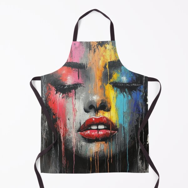 Item preview, Woman drop painting portrait designed and sold by MadSharkWear.