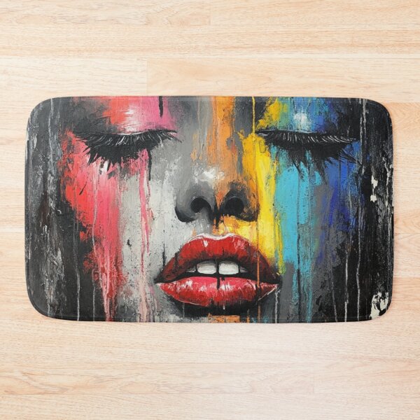 Item preview, Woman drop painting portrait designed and sold by MadSharkWear.