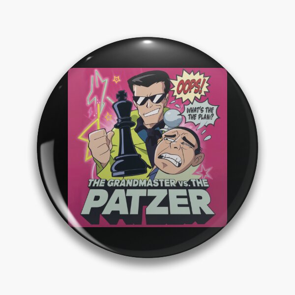 Item preview, Chess Pieces Game -The Grandmaster vs. The Patzer - 90s Chess Contrast designed and sold by stickercuffs.