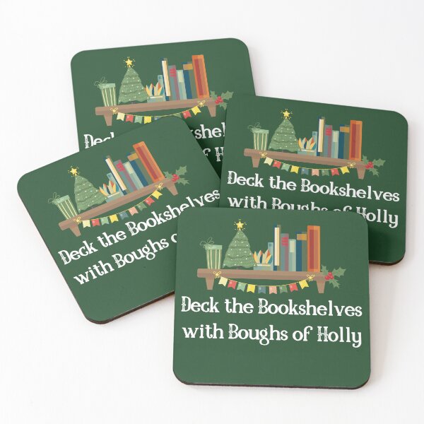 Artikelvorschau, Deck The Bookshelves - Weihnachts-Buchdesign für Buchliebhaber entworfen und verkauft von MomentumCloset.