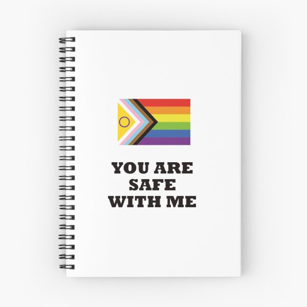 Item preview, LGBT rights slogan - You Are Safe With Me - Intersex Inclusive Pride Progress Flag   designed and sold by Inspirationmotivation.