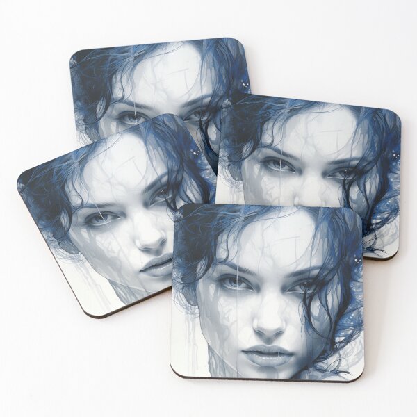 Item preview, Woman face portrait designed and sold by MadSharkWear.