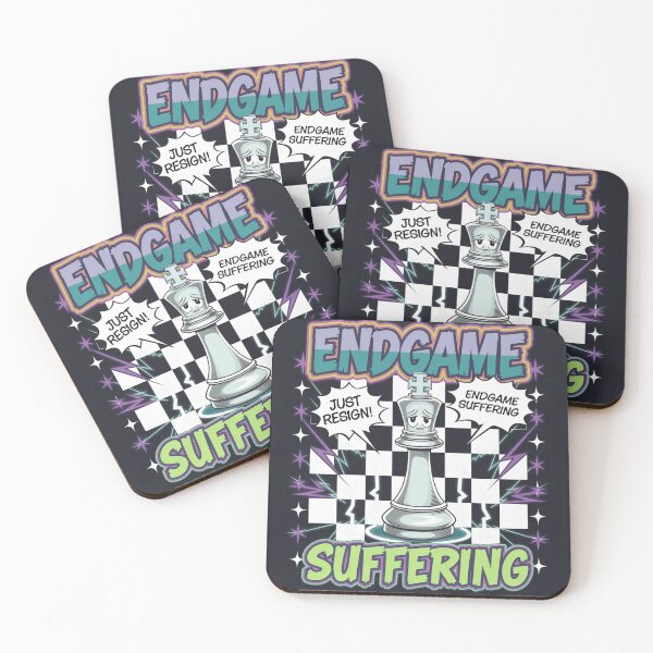 Item preview, Chess Pieces Game - Endgame Suffering - 90s Stubborn King Chess designed and sold by stickercuffs.