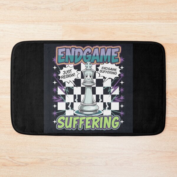 Item preview, Chess Pieces Game - Endgame Suffering - 90s Stubborn King Chess designed and sold by stickercuffs.
