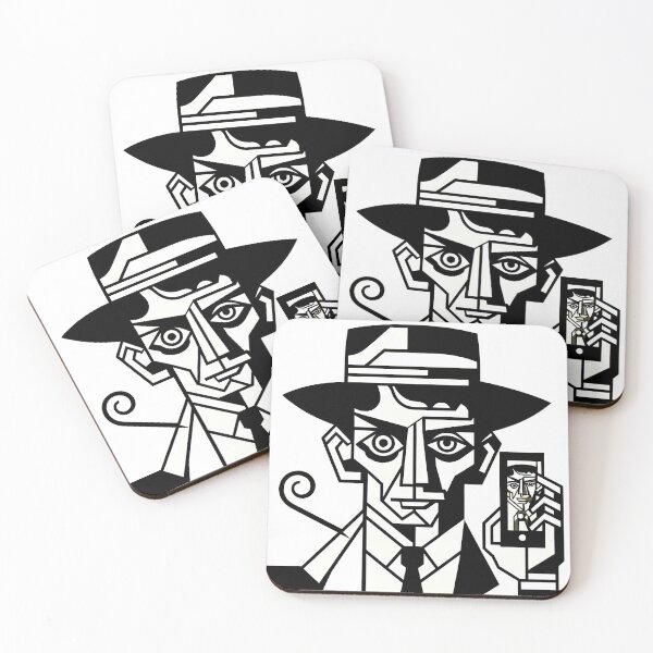 Item preview, Franz Kafka as Contemporary Cubism Art  designed and sold by OzzFrequency.