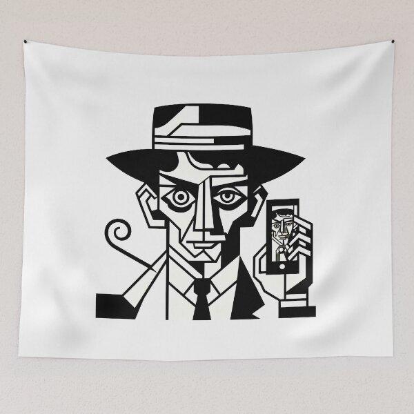 Item preview, Franz Kafka as Contemporary Cubism Art  designed and sold by OzzFrequency.